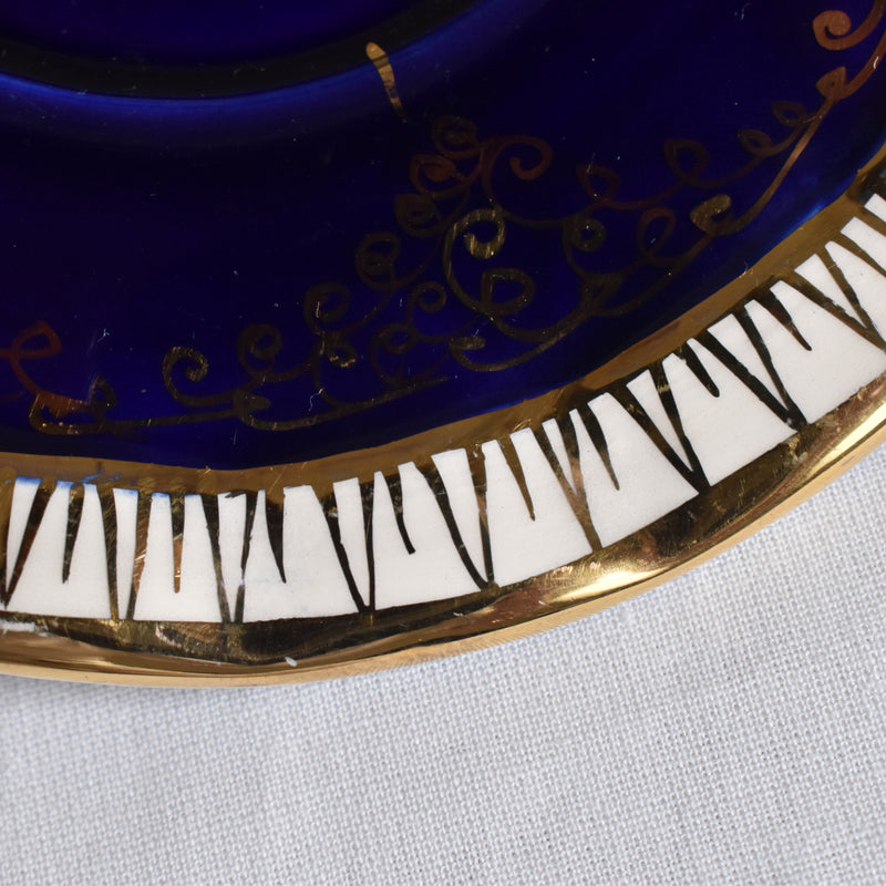 ア.ドラサンヴァル A.Dressinval コーヒーカップ＆ソーサー ダークブルー F