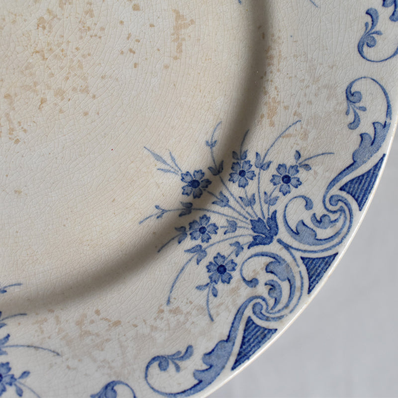 Antique Footed Plate - Lunéville Sans Gêne