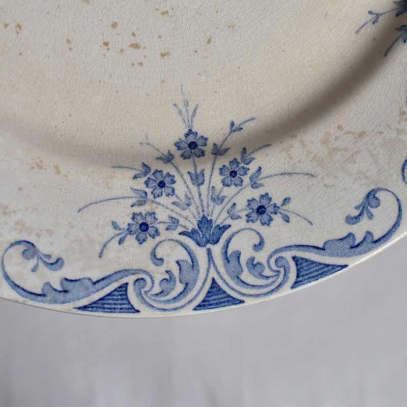 Antique Footed Plate - Lunéville Sans Gêne