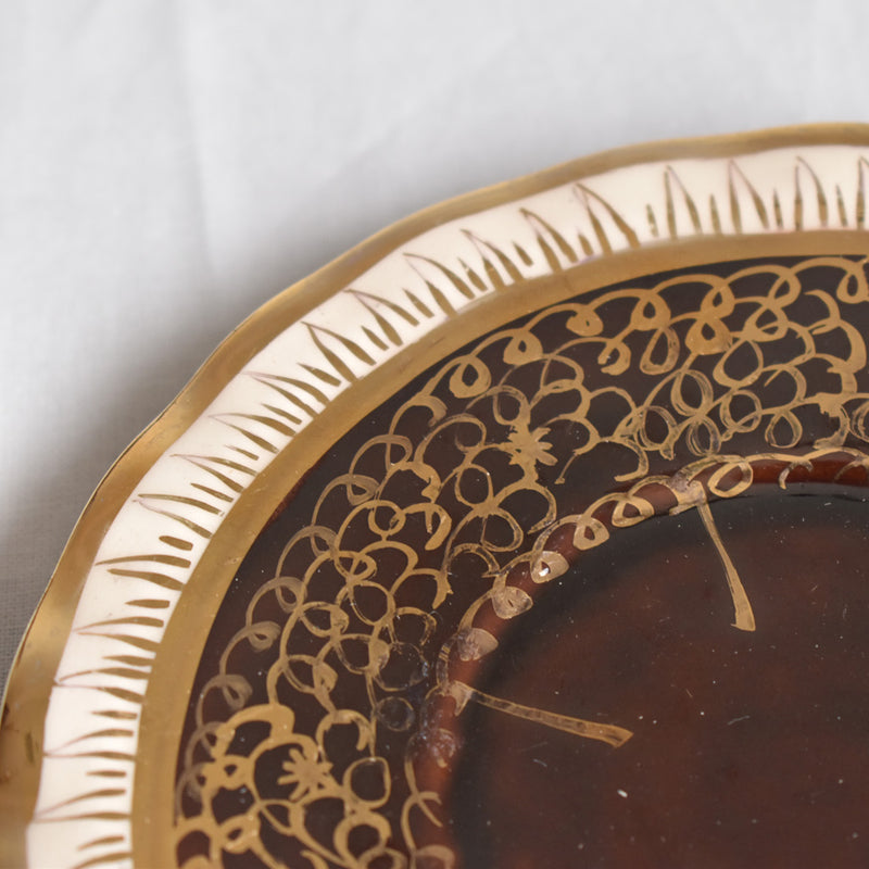 ア.ドラサンヴァル A.Dressinval コーヒーカップ＆ソーサー ブラウン A