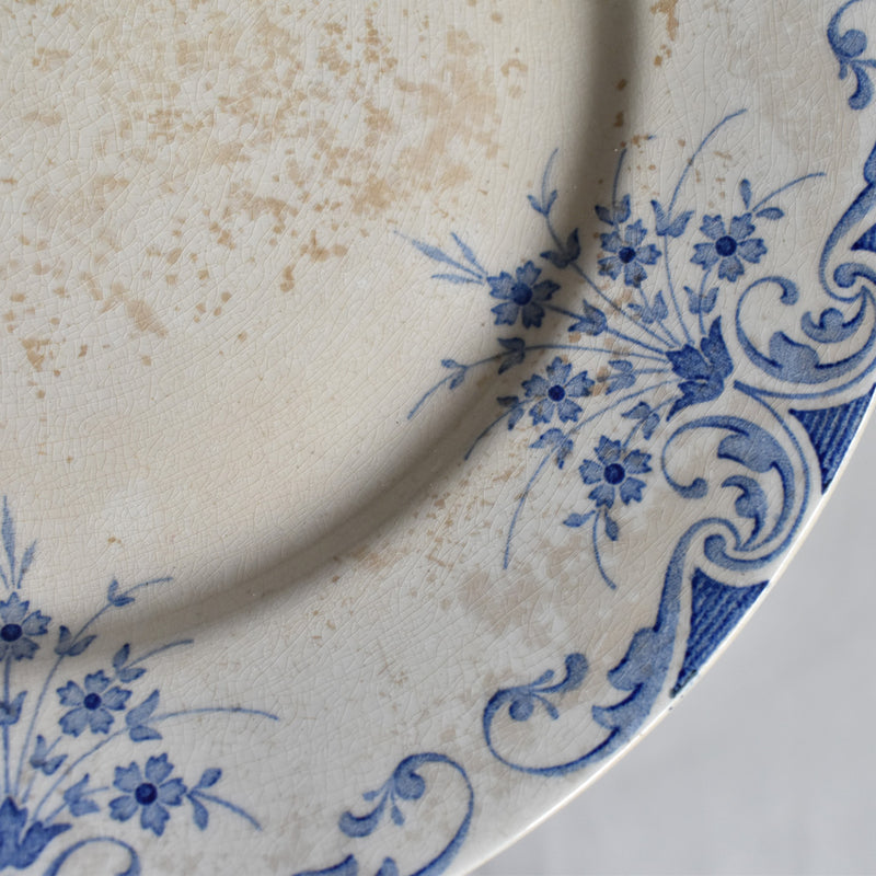 Antique Footed Plate - Lunéville Sans Gêne