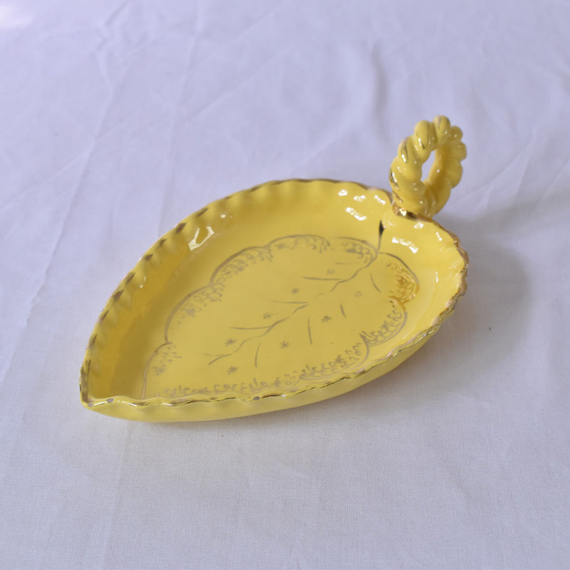 ア.ドラサンヴァル A.Dressinval スモールリーフプレート イェロー A