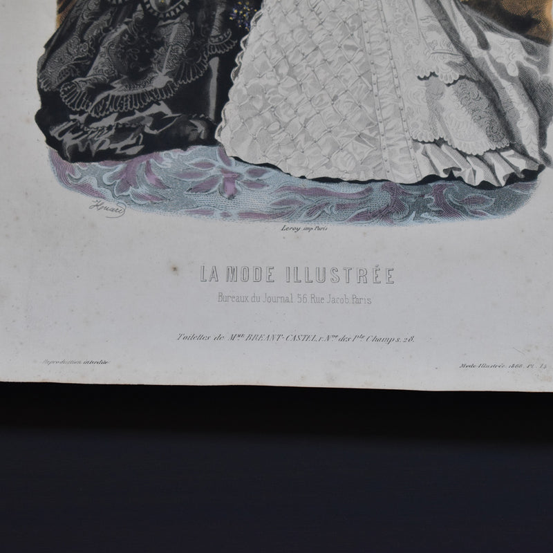 Antique Print - La Mode Illustrée n14