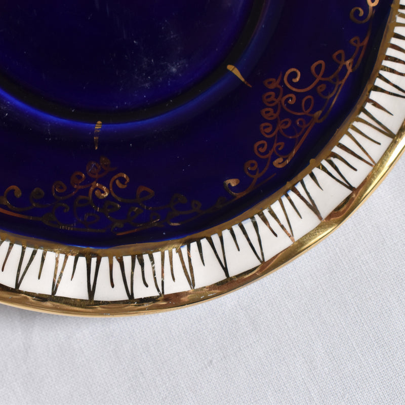 ア.ドラサンヴァル A.Dressinval コーヒーカップ＆ソーサー ダークブルー G