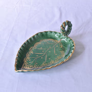 ドラサンヴァル  ヴィンテージ食器　グリーン　プレート