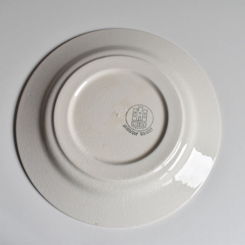 Vintage Plate Gien Primrose Bordier B
