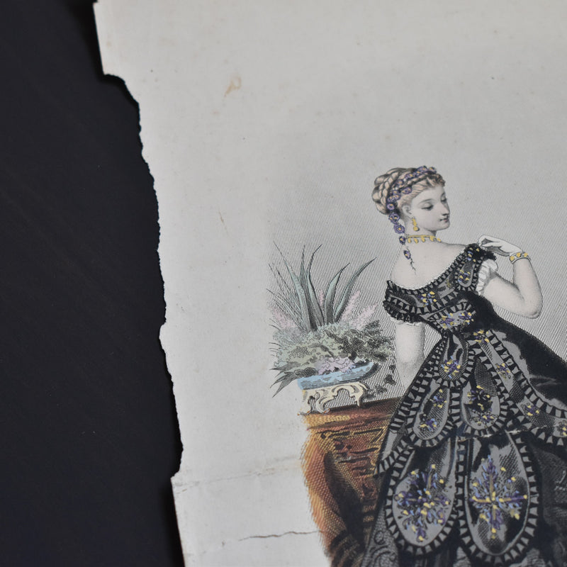 Antique Print - La Mode Illustrée n14