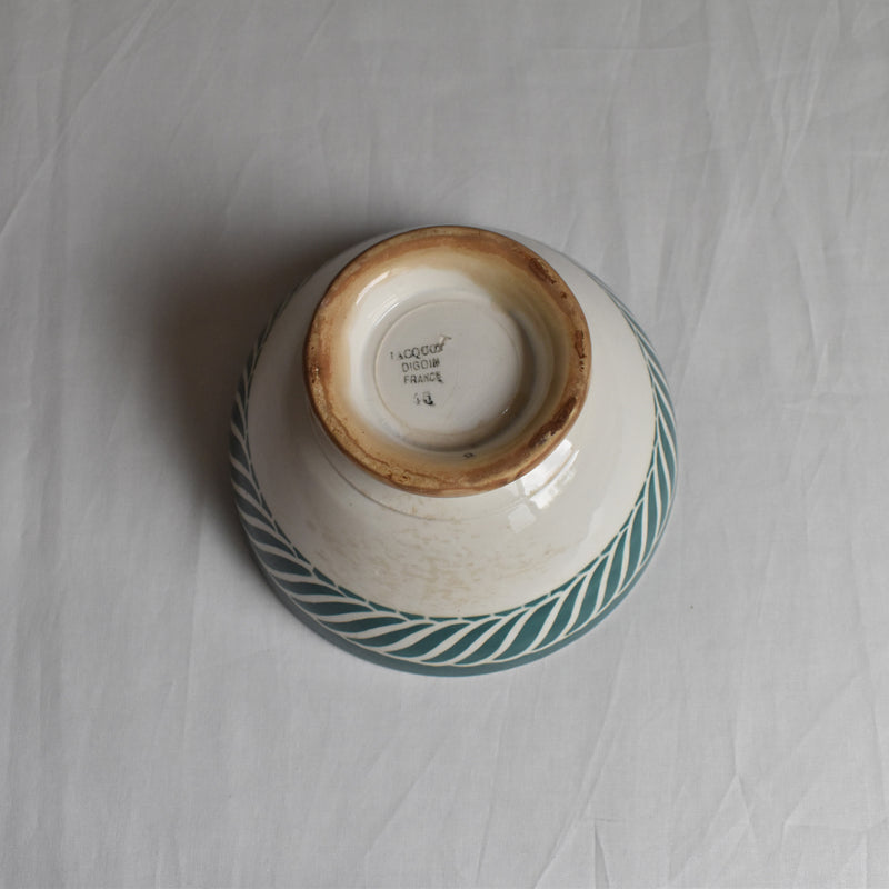 Vintage Cafe au Lait Bowl Digoin & Sarreguemines Jacquot
