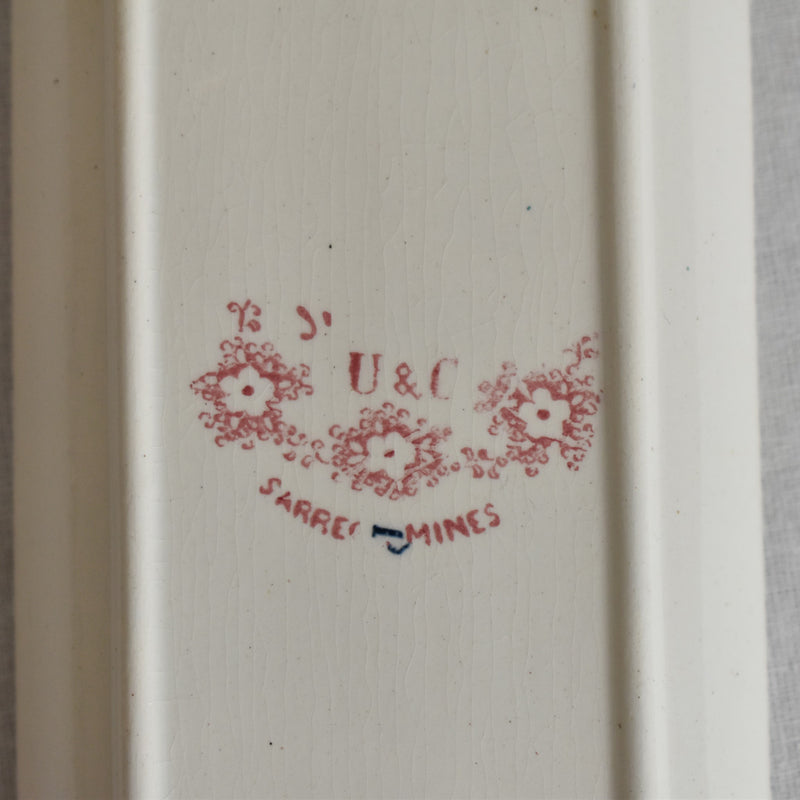 Antique Soap Dish U&C Sarreguemines Jardiniere