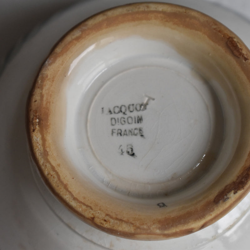Vintage Cafe au Lait Bowl Digoin & Sarreguemines Jacquot