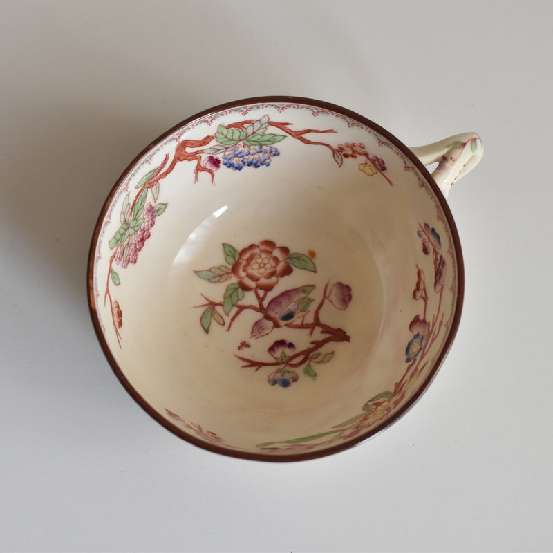 Antique Cup & Saucer Sarreguemines Minton 252 E