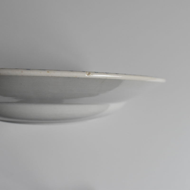 Vintage Deep Plate, Moulin des Loups "Bleuets E"