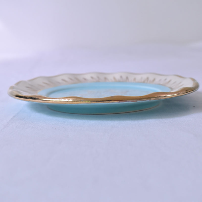 ア.ドラサンヴァル A.Dressinval デザート皿 ライトブルー