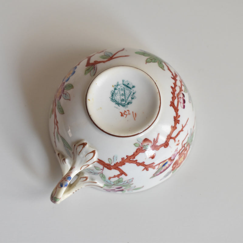 Antique Cup & Saucer Sarreguemines Minton 252 E
