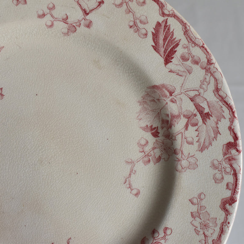 Antique pedestal plate, Lunéville Fontainebleau