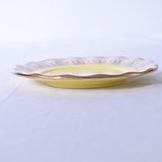 ドラサンヴァル  ヴィンテージ食器　皿　イェロー　横