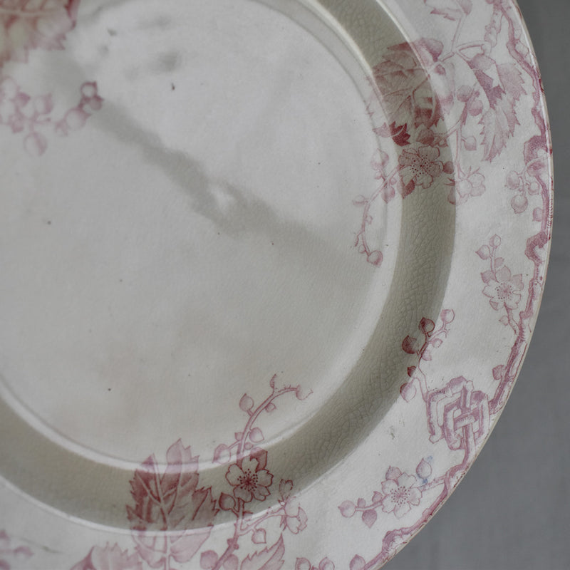 Antique pedestal plate, Lunéville Fontainebleau