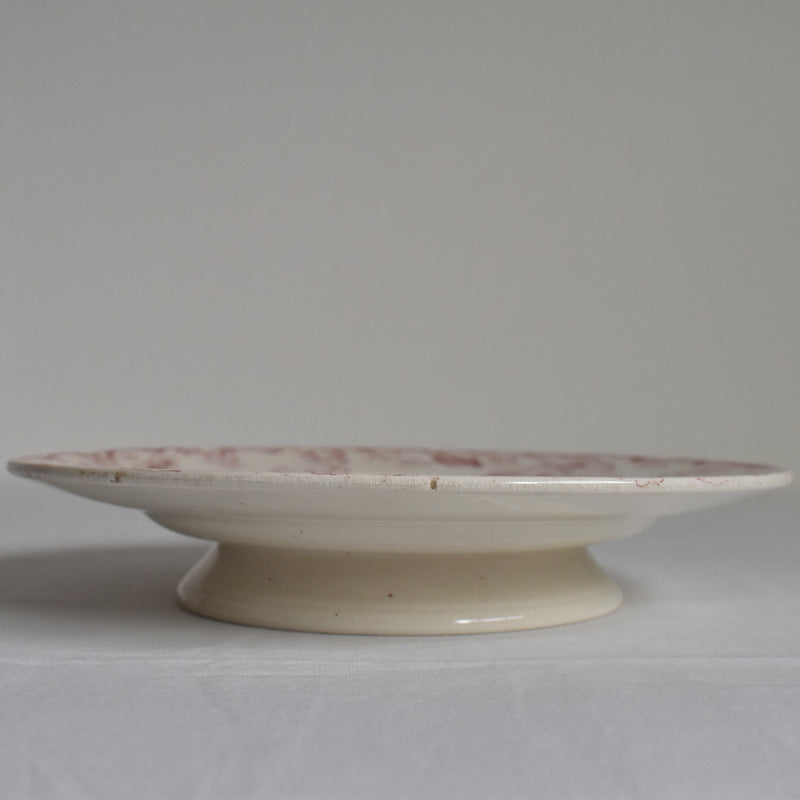 Antique pedestal plate, Lunéville Fontainebleau