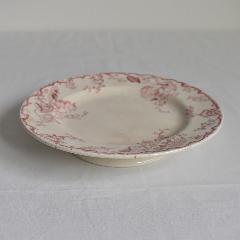 Antique pedestal plate, Lunéville Fontainebleau