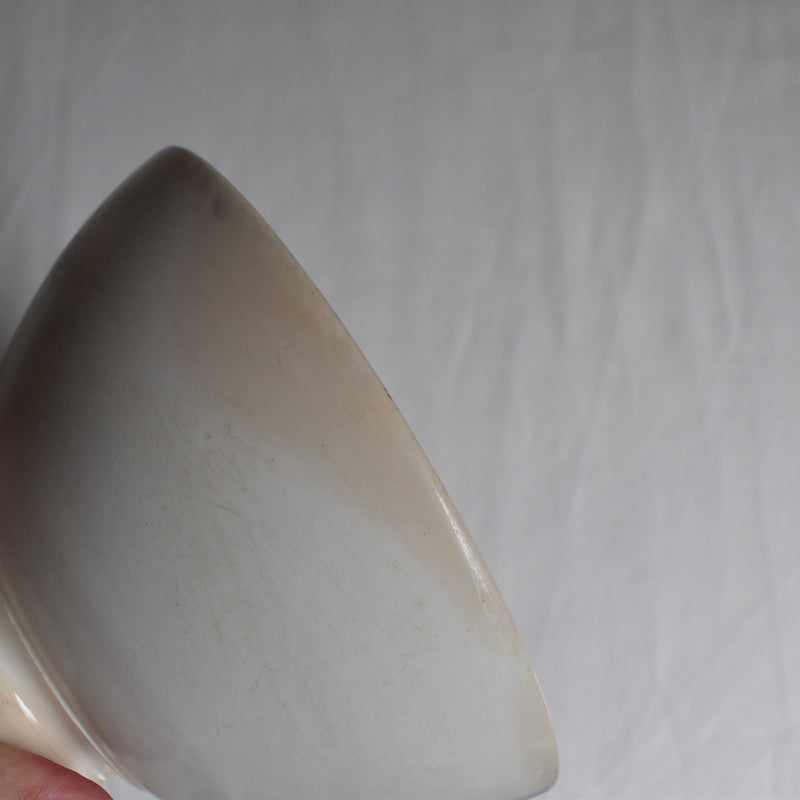 Vintage Digoin & Sarreguemines Café au Lait Bowl - White