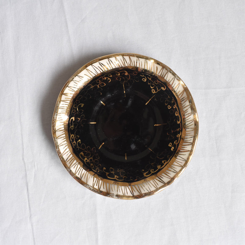 ア.ドラサンヴァル A.Dressinval コーヒーカップ＆ソーサー ブラック B