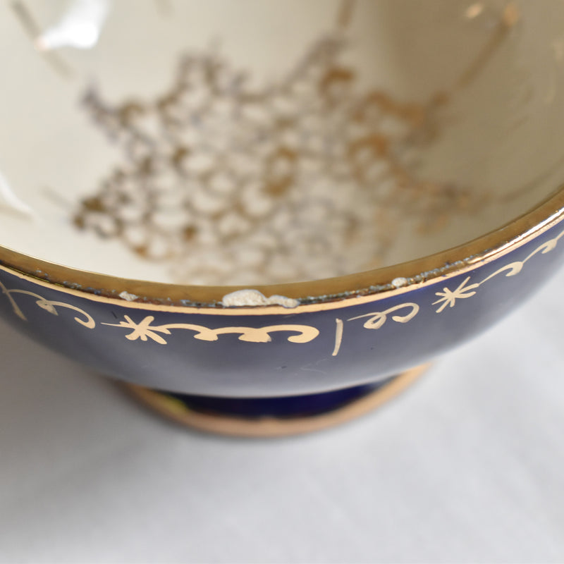 ア.ドラサンヴァル A.Dressinval コーヒーカップ＆ソーサー ダークブルー H