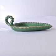 ドラサンヴァル ヴィンテージ食器　グリーン　プレート　横2