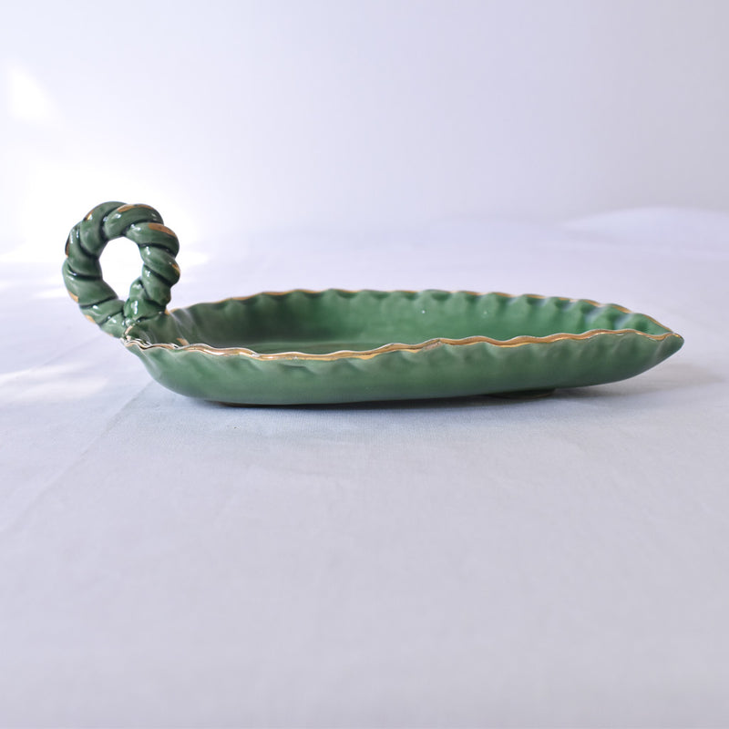 ドラサンヴァル ヴィンテージ食器　グリーン　プレート　横2