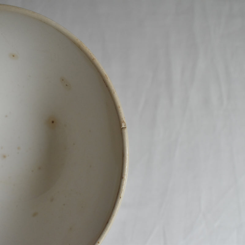 Vintage Digoin & Sarreguemines Café au Lait Bowl - White