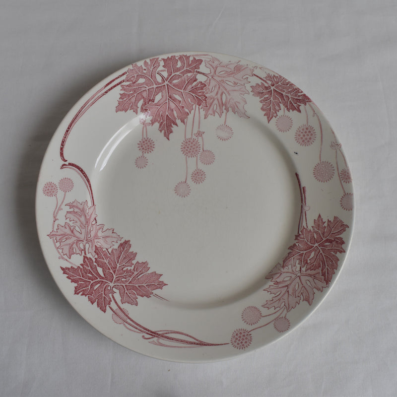 Antique Plate K&G Lunéville Platane R
