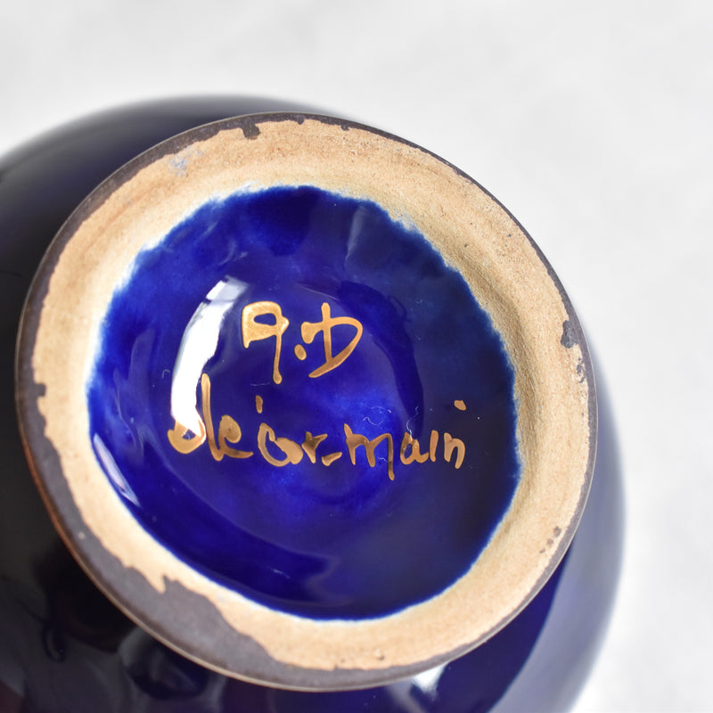 ア.ドラサンヴァル A.Dressinval コーヒーカップ＆ソーサー ダークブルー H