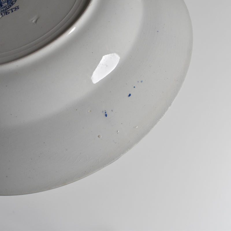 Vintage Deep Plate Moulin des Loups Bleuets F