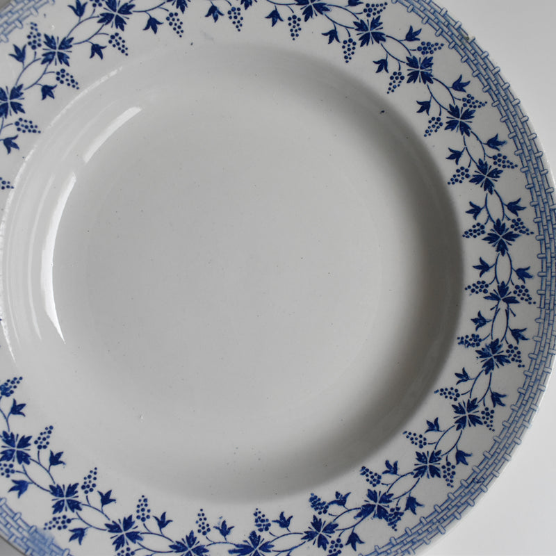 Vintage Deep Plate Moulin des Loups Bleuets F