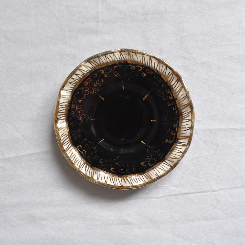 ア.ドラサンヴァル A.Dressinval コーヒーカップ＆ソーサー ブラック C