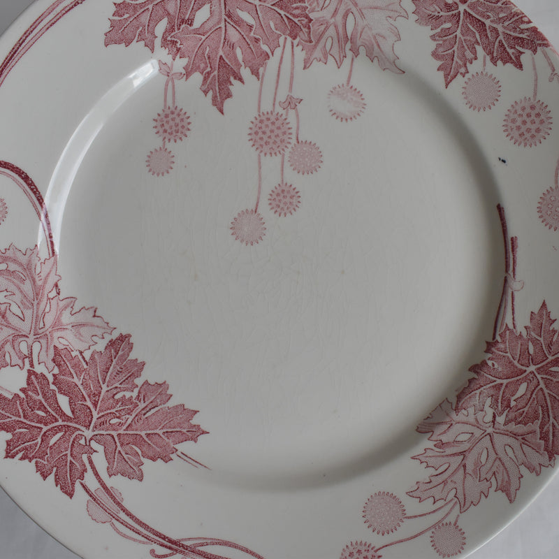 Antique Plate K&G Lunéville Platane R