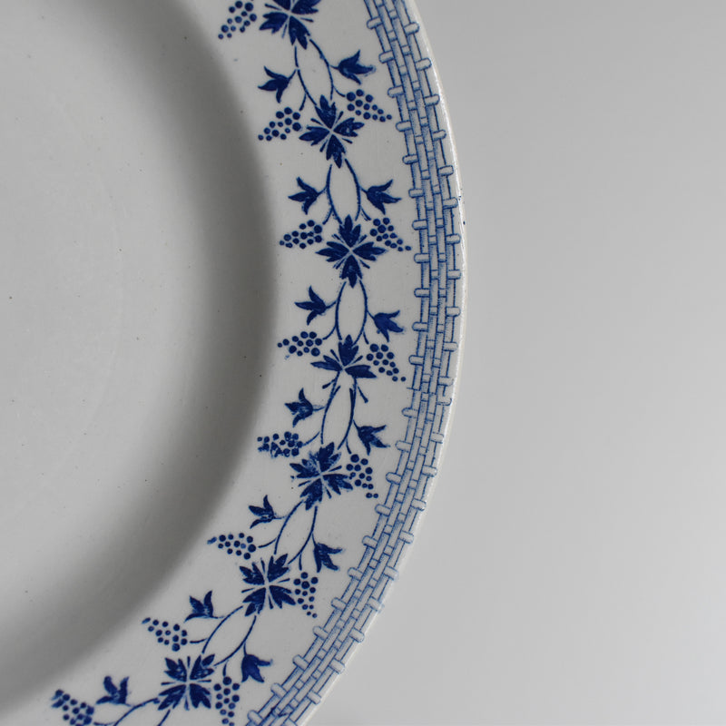 Vintage Deep Plate Moulin des Loups Bleuets F