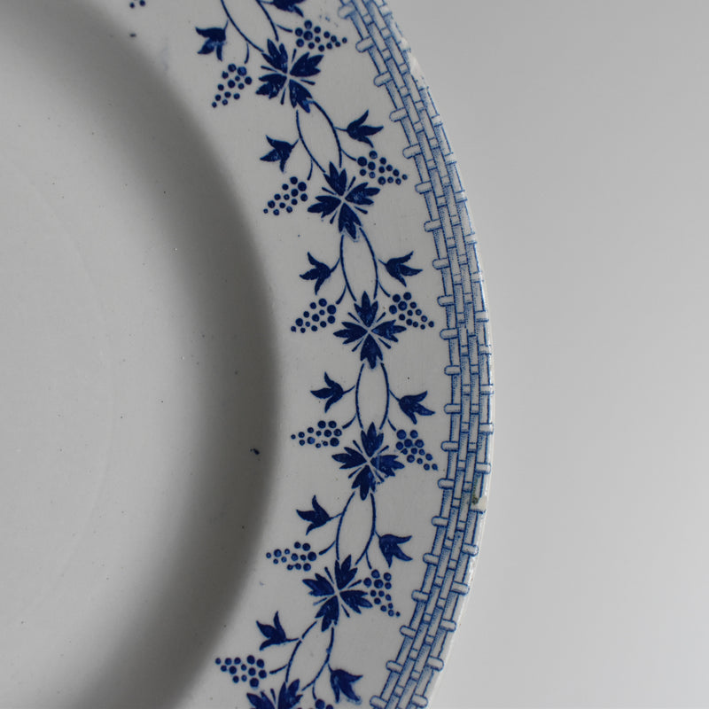 Vintage Deep Plate Moulin des Loups Bleuets F