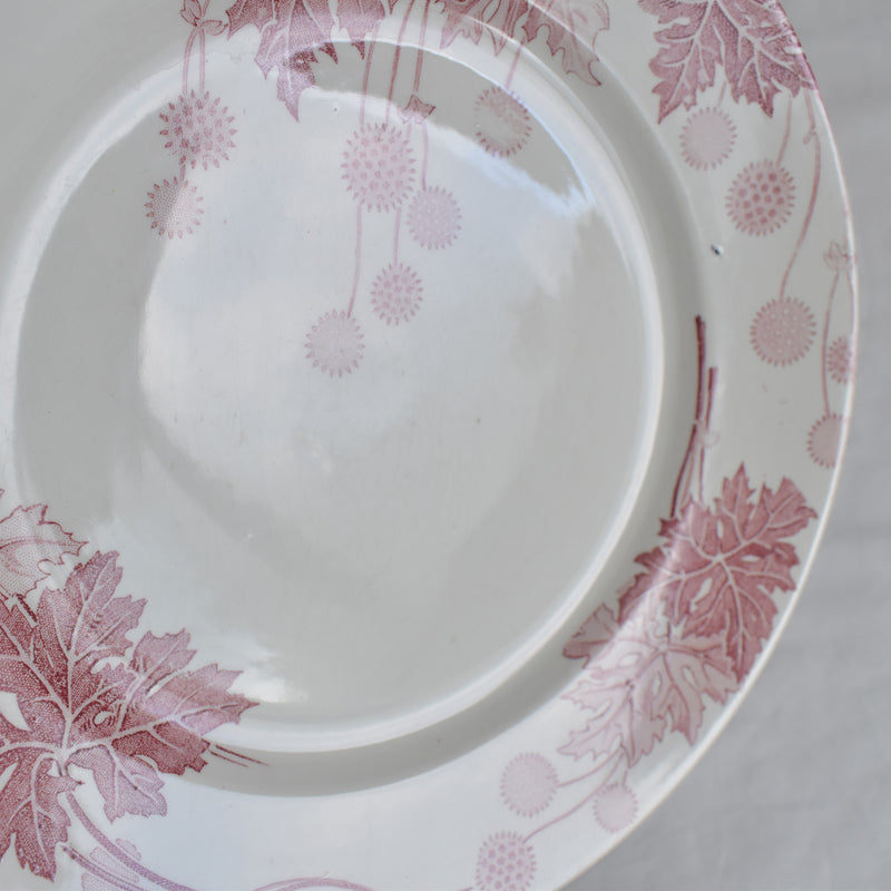 Antique Plate K&G Lunéville Platane R