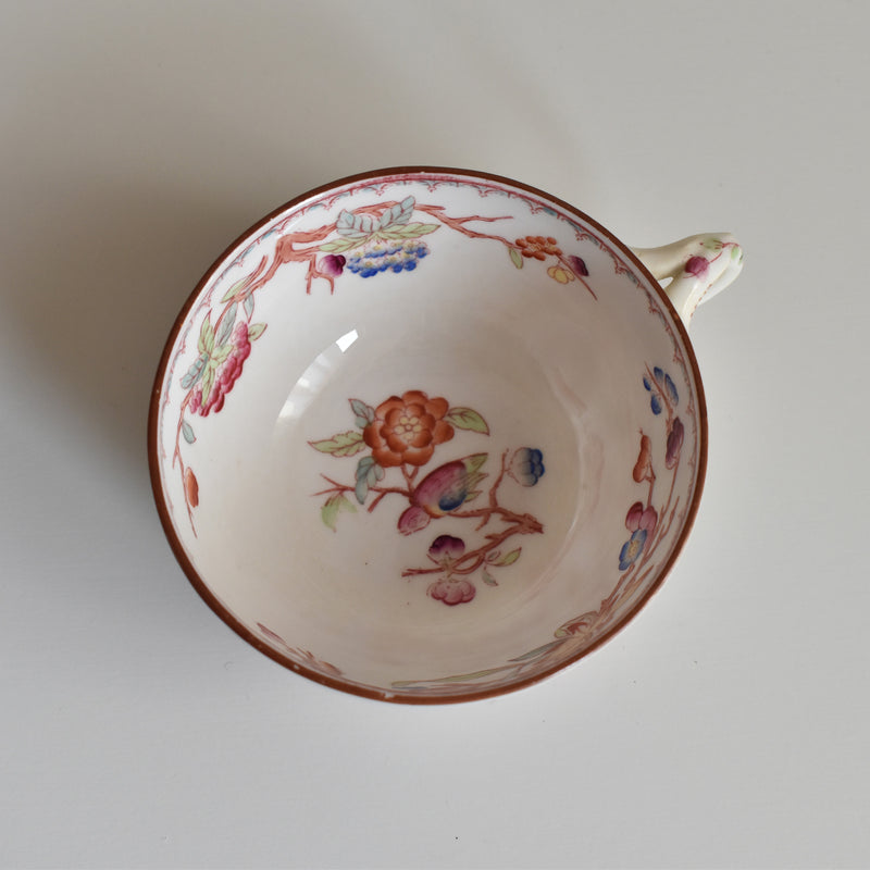 Antique Cup & Saucer: Sarreguemines, Minton 252 D