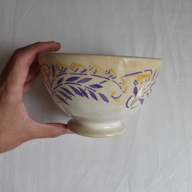 Vintage Cafe au Lait Bowl Digoin & Sarreguemines 1607