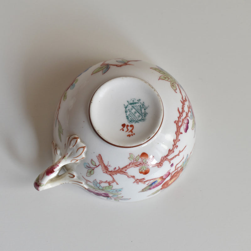 Antique Cup & Saucer: Sarreguemines, Minton 252 D