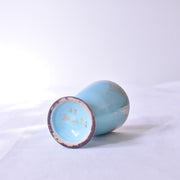 ドラサンヴァル  ヴィンテージ　タンブラー　ライトブルー　裏　サイン