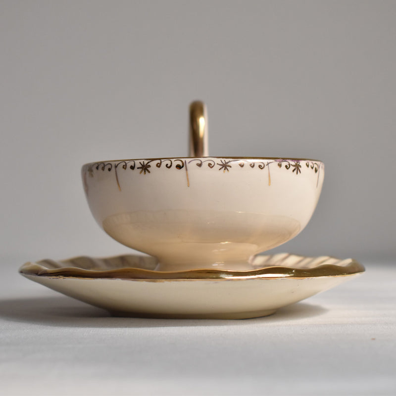 Zika Coffee Cup & Saucer, White
