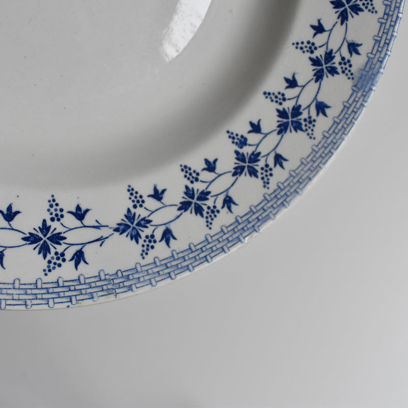 Vintage Deep Plate Moulin des Loups Bleuets F