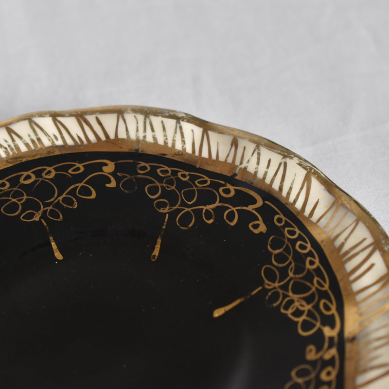 ア.ドラサンヴァル A.Dressinval コーヒーカップ＆ソーサー ブラック C