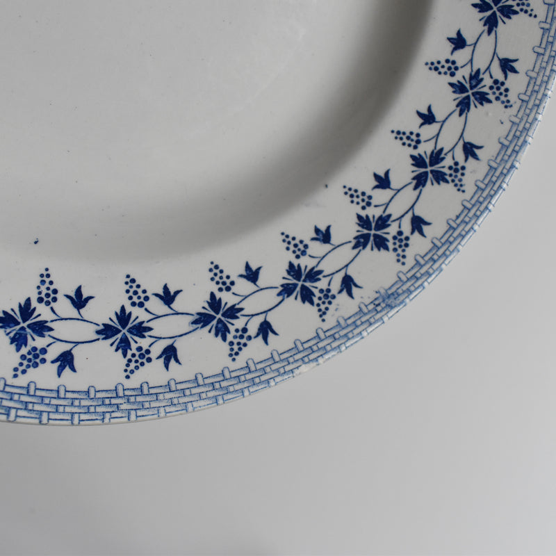 Vintage Deep Plate Moulin des Loups Bleuets F