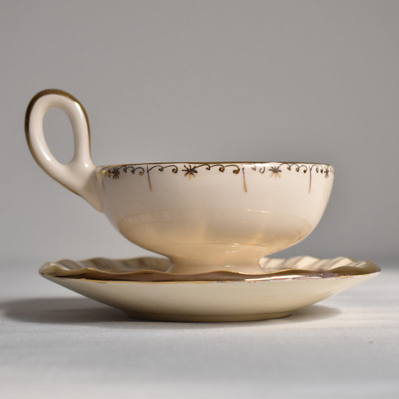 Zika Coffee Cup & Saucer, White