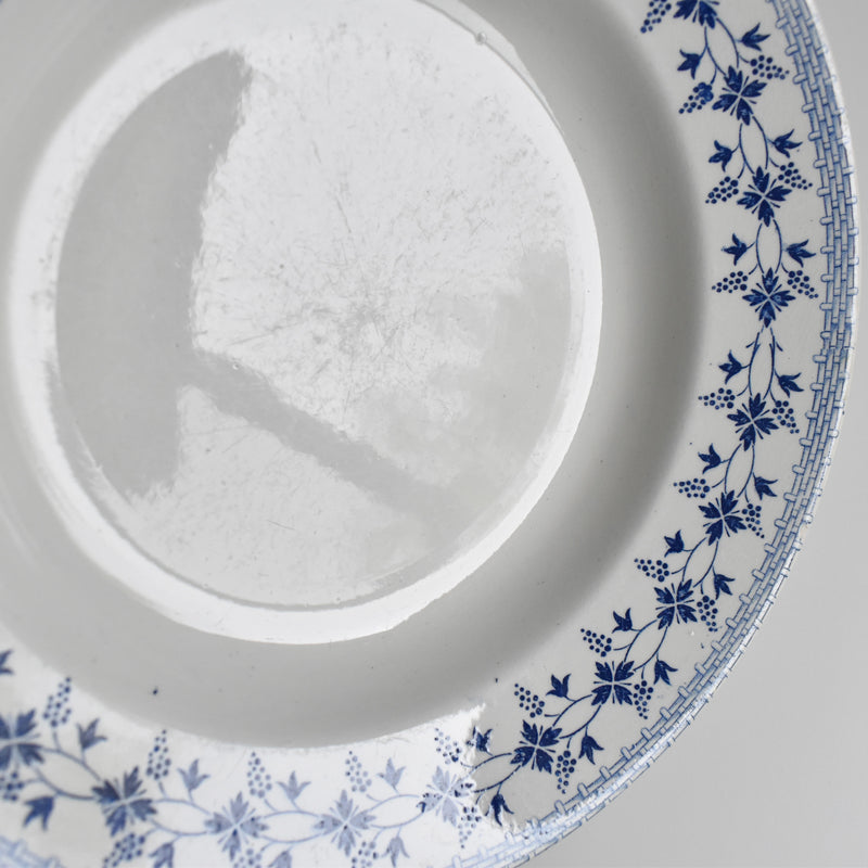 Vintage Deep Plate Moulin des Loups Bleuets F
