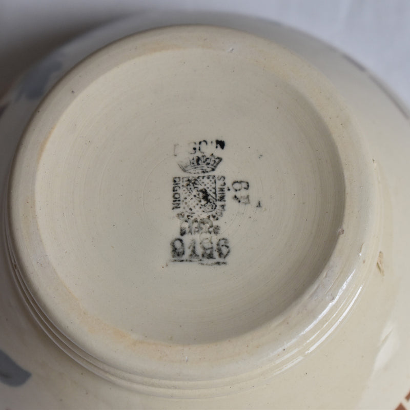 Vintage Café au Lait Bowl Digoin & Sarreguemines 9196