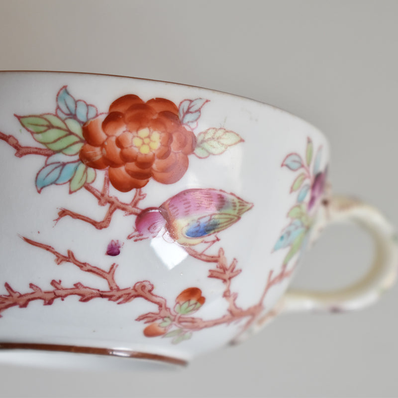 Antique Cup & Saucer: Sarreguemines, Minton 252 D